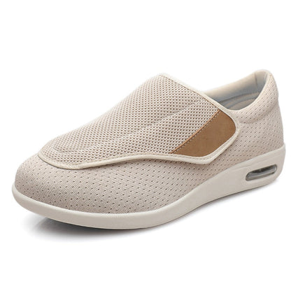 Side view of men's wide fit comfort shoes with supportive everyday design