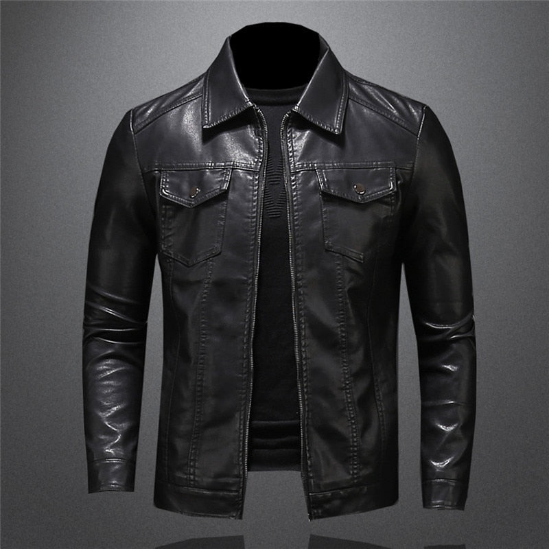 Men's Jacket with Collar and Zipper