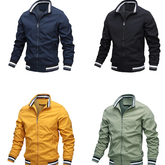 Men's transitional bomber-style jacket