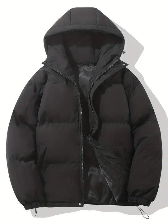 Women's hooded jacket with classic design and warming function 