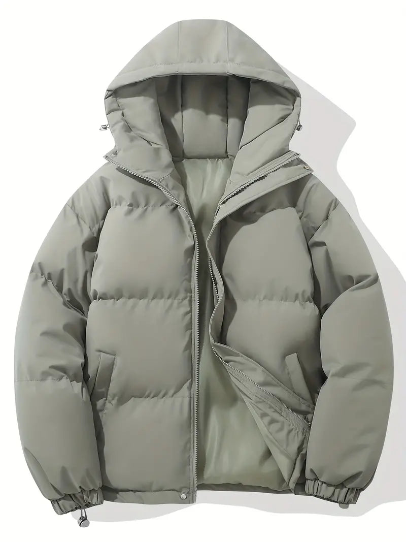 Women's hooded jacket with classic design and warming function 