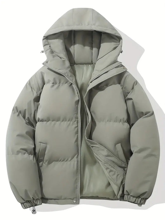 Women's hooded jacket with classic design and warming function 