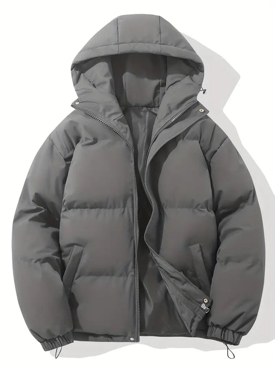 Women's hooded jacket with classic design and warming function 