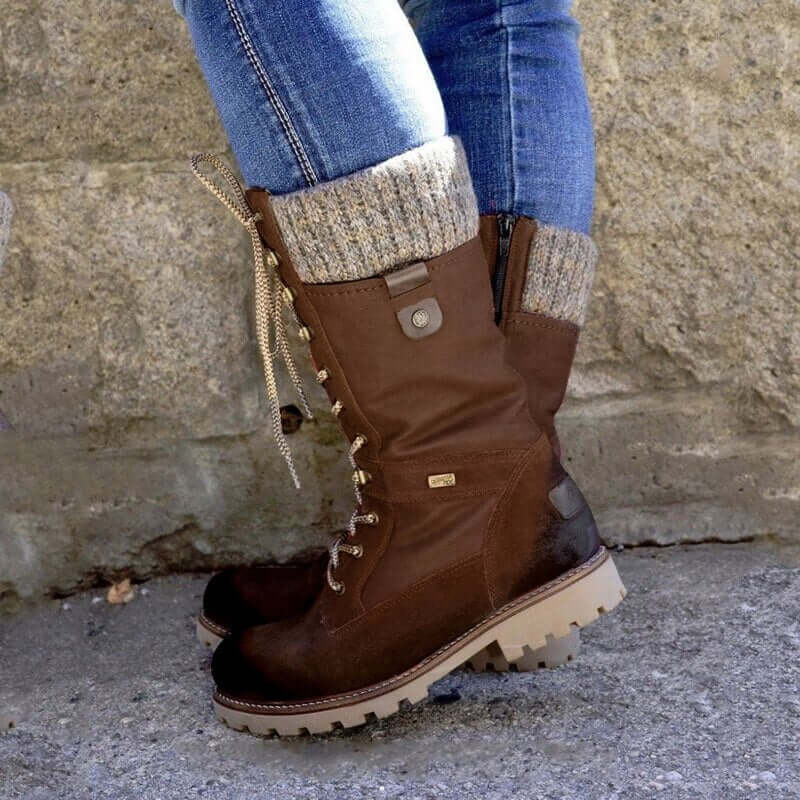 Women's winter boots with non-slip sole and weatherproof design 