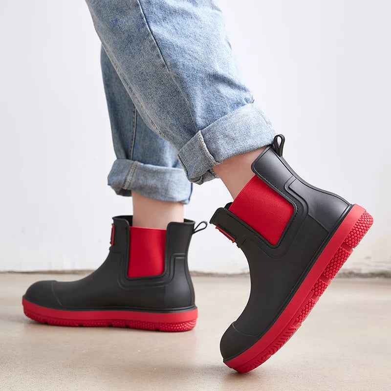Damen-Gummistiefel mit mittelhohem Schaft in der Gesamtansicht