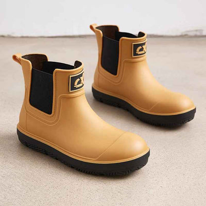 Damen Gummistiefel Mit Mittelhohem Schaft