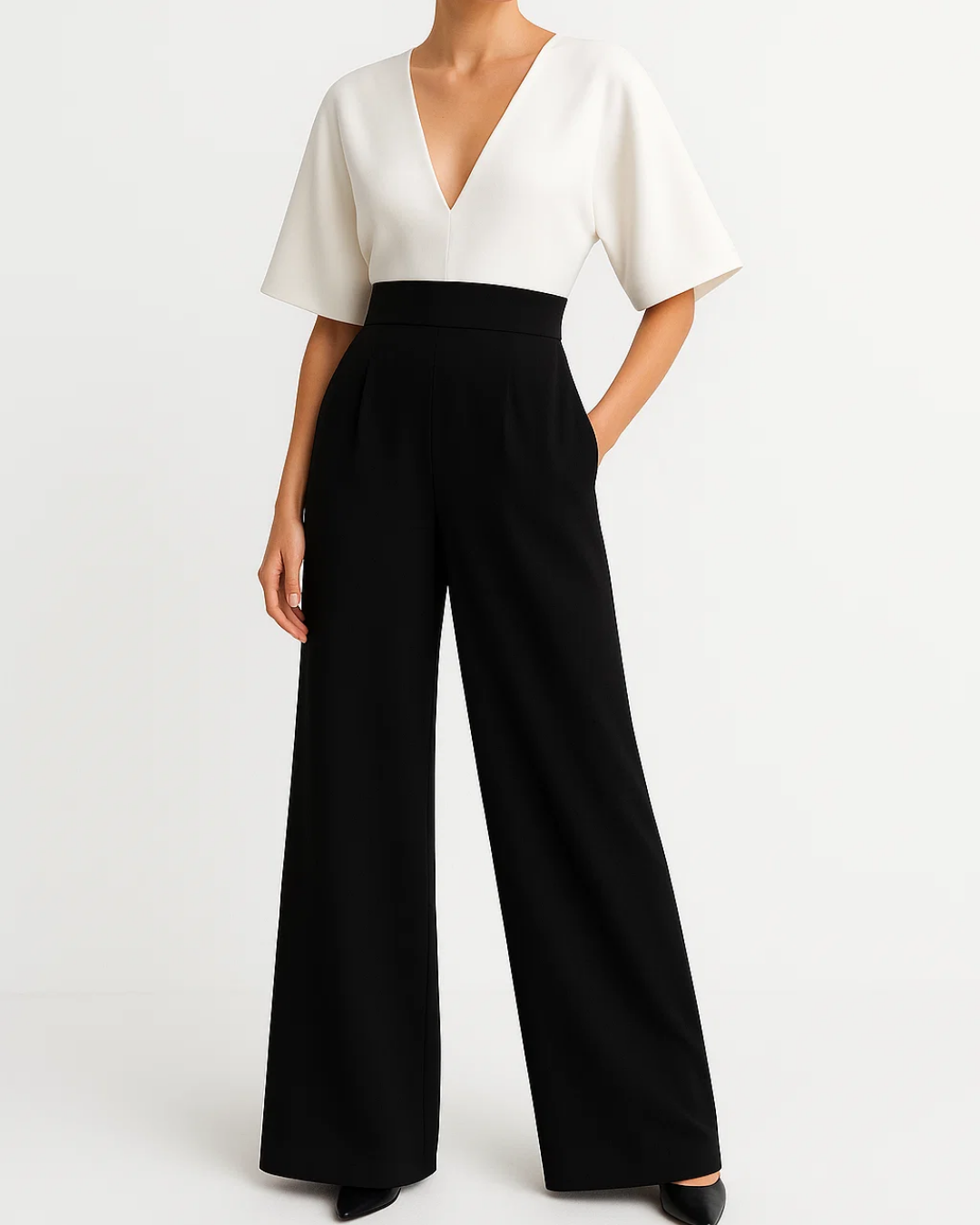 Women's jumpsuit with wide legs and elegant silhouette