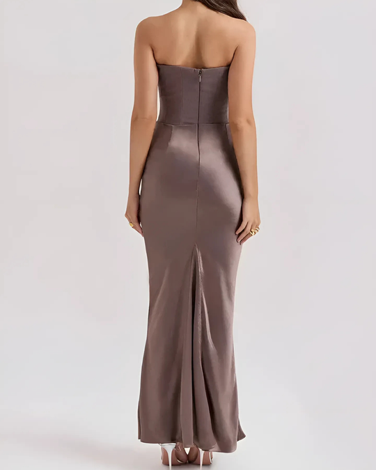 Women's Maxi Dress Off-Shoulder with Elegant Silhouette