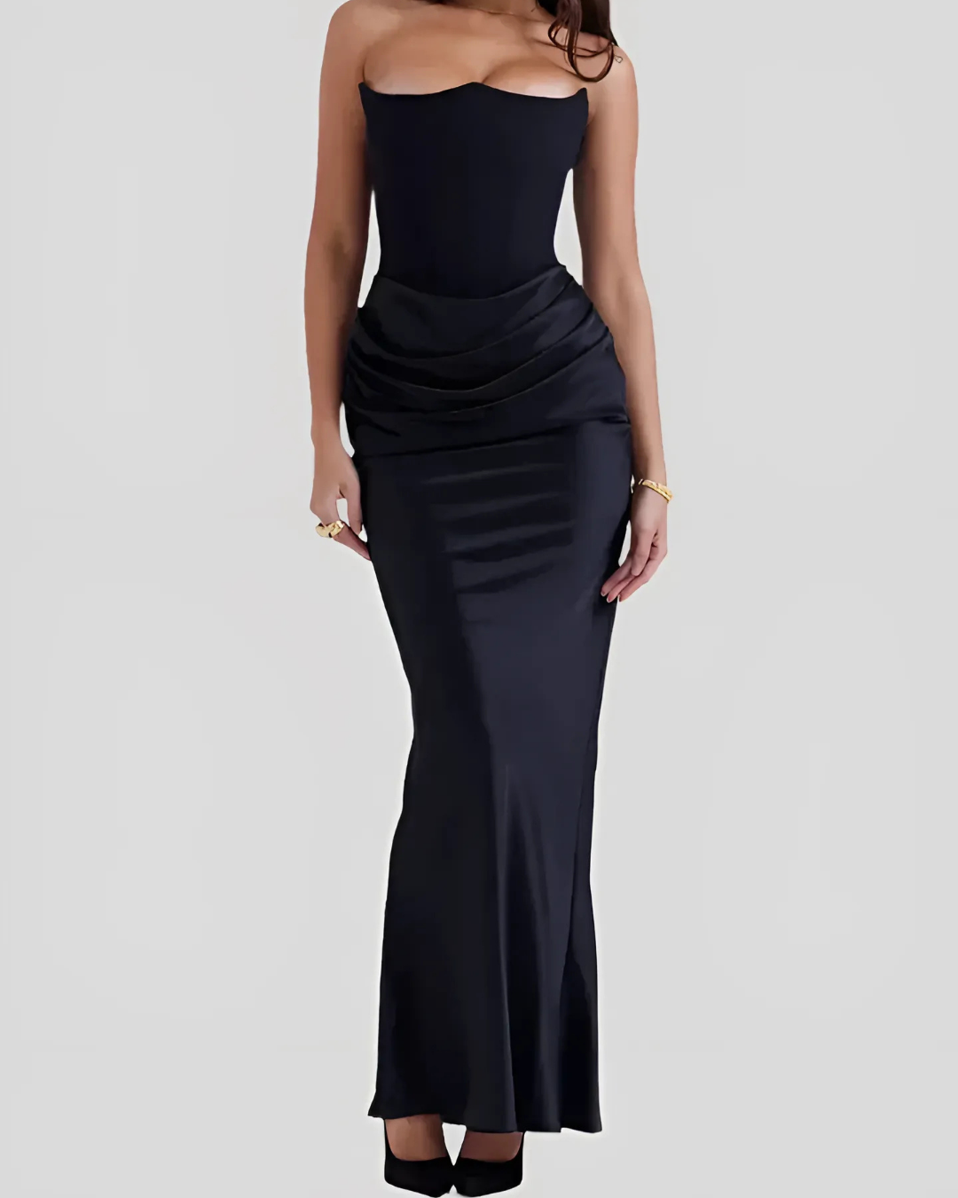 Women's Maxi Dress Off-Shoulder with Elegant Silhouette