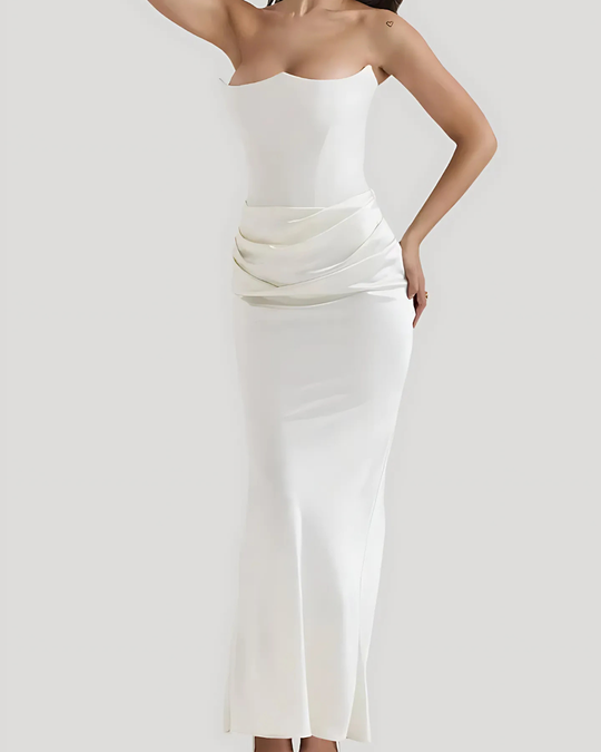 Women's Maxi Dress Off-Shoulder with Elegant Silhouette