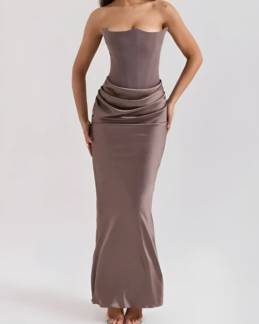 Women's Maxi Dress Off-Shoulder with Elegant Silhouette