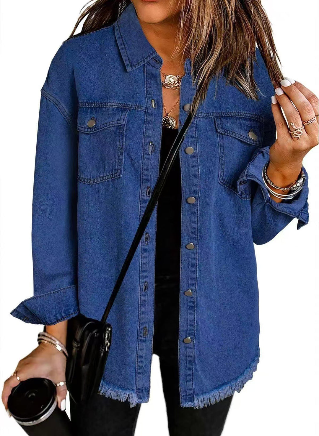 Women's denim jacket with a classic cut 