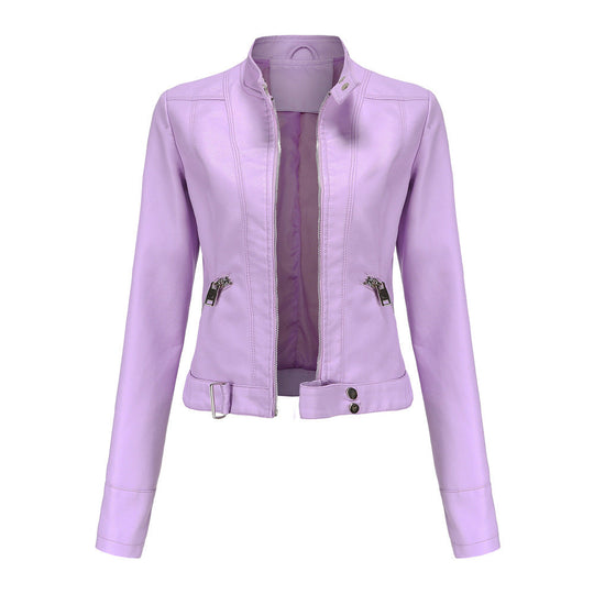 Women's jacket with classic cut and collar