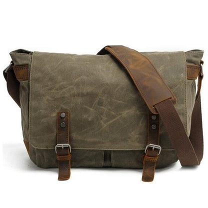 Canvas-Umhängetasche im Vintage-Stil