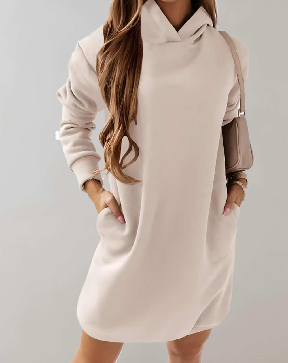Women's Long Hoodie Pullover with Pockets