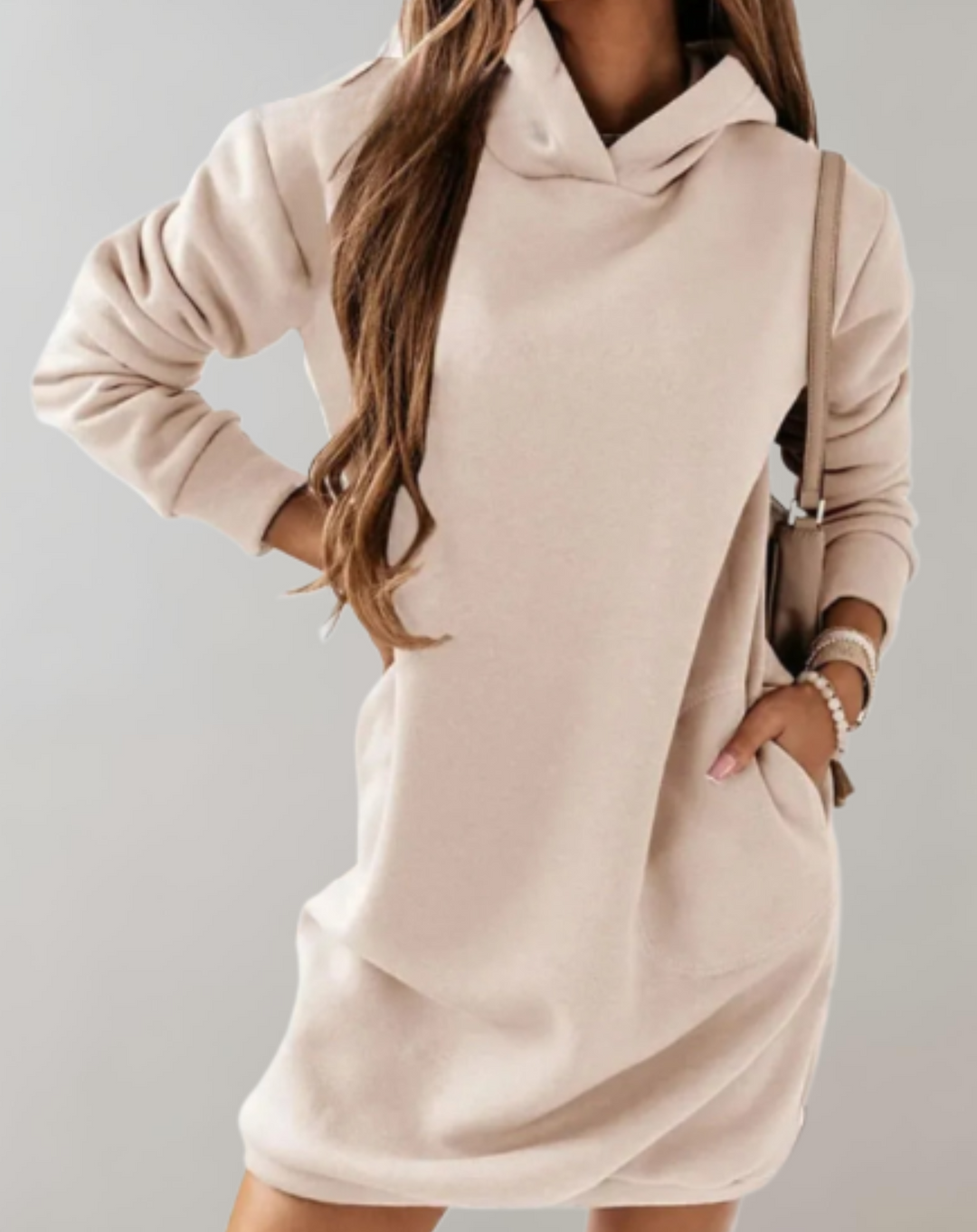 Women's Long Hoodie Pullover with Pockets