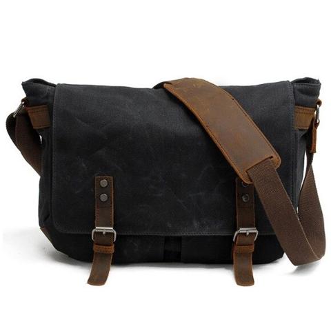 Canvas-Umhängetasche im Vintage-Stil