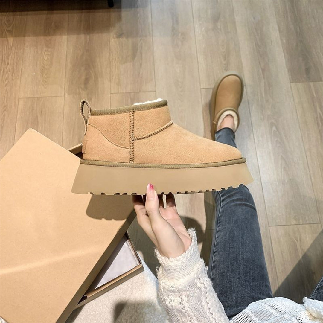 Women's winter boots with warm lining and non-slip sole