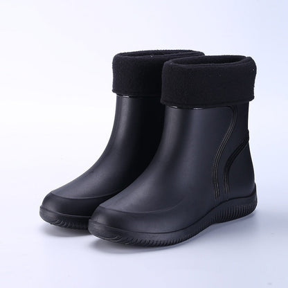 Unisex Fleece Gummistiefel Für Damen Und Herren