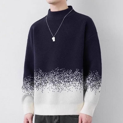 Herren Pullover Grobstrick Mit Farbverlauf