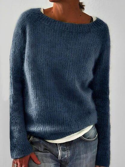 Damen Pullover Mit Einfachem Stilvollem Design