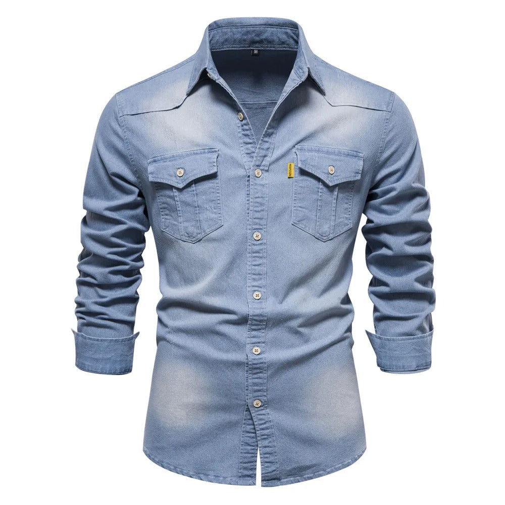 Jeanshemd für Herren im Western-Stil