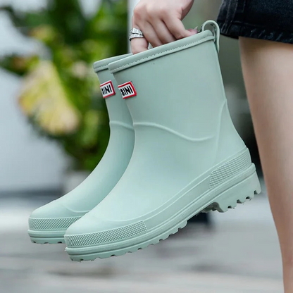 Detailansicht des Schafts der Damen-Gummistiefel