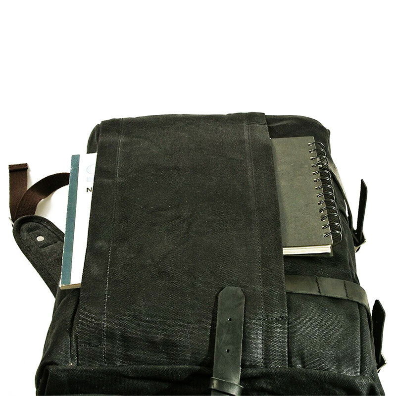 Robuster Canvas-Rucksack für Herren mit Rolltop