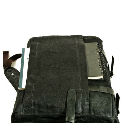 Robuster Canvas-Rucksack für Herren mit Rolltop