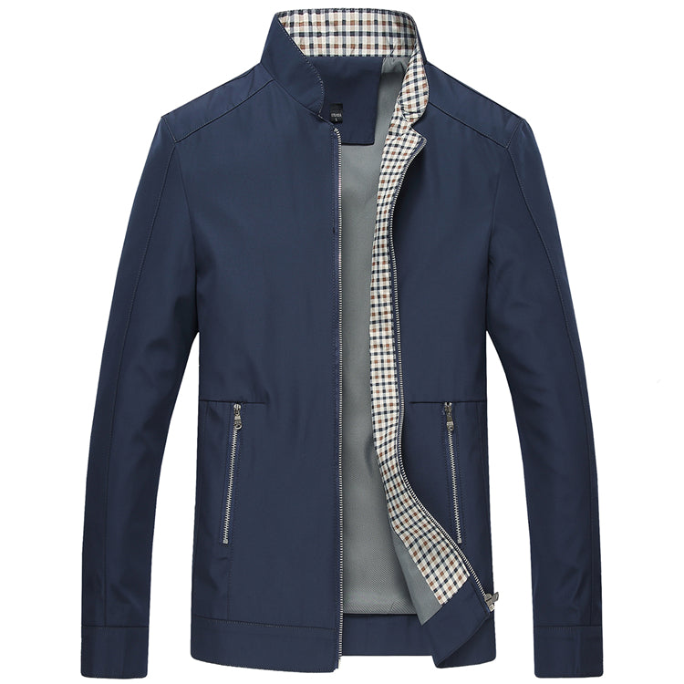 Men's Slim Fit Bomber Jacket for Spring and Autumn
