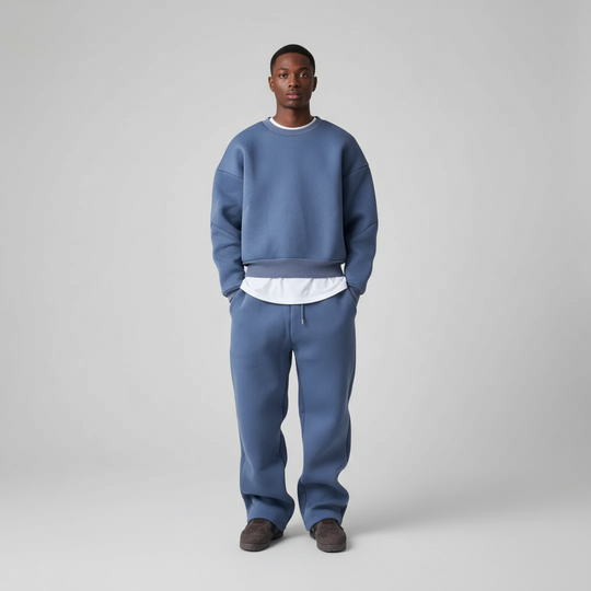 Oversized hooded tracksuit for men 