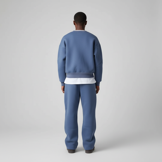 Oversized hooded tracksuit for men 