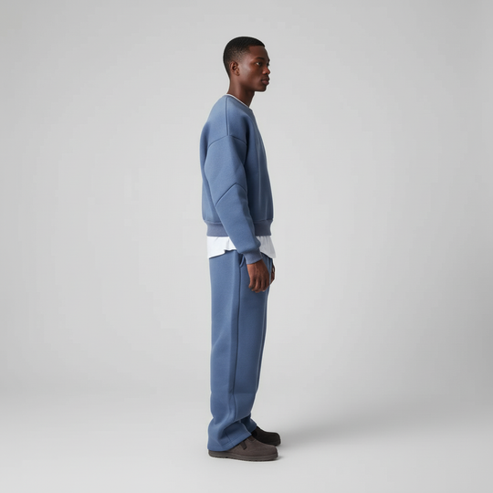 Oversized hooded tracksuit for men 