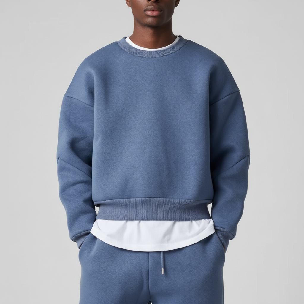 Oversized hooded tracksuit for men 