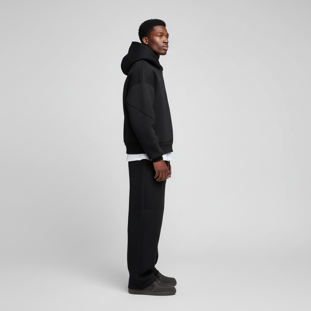 Oversized hooded tracksuit for men 