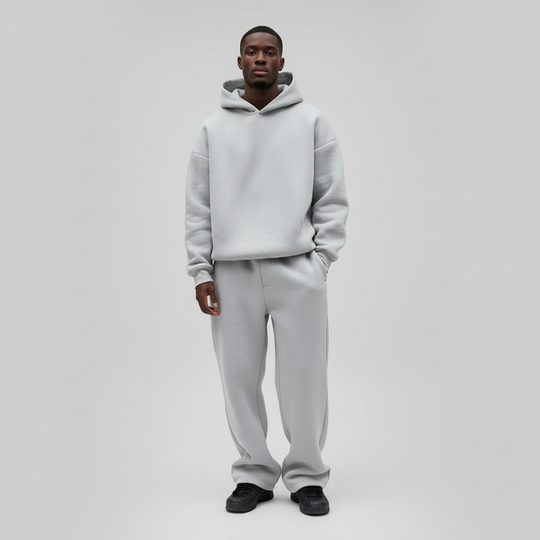 Oversized hooded tracksuit for men 