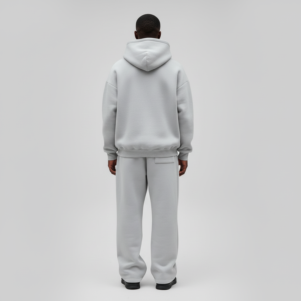 Oversized hooded tracksuit for men 