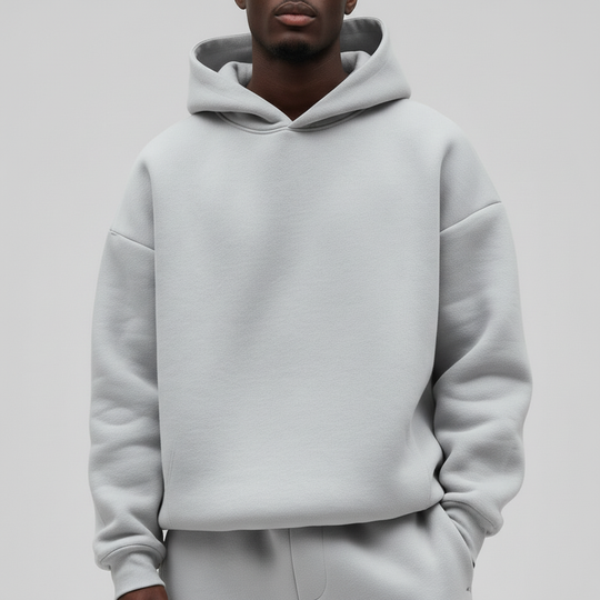 Oversized hooded tracksuit for men 