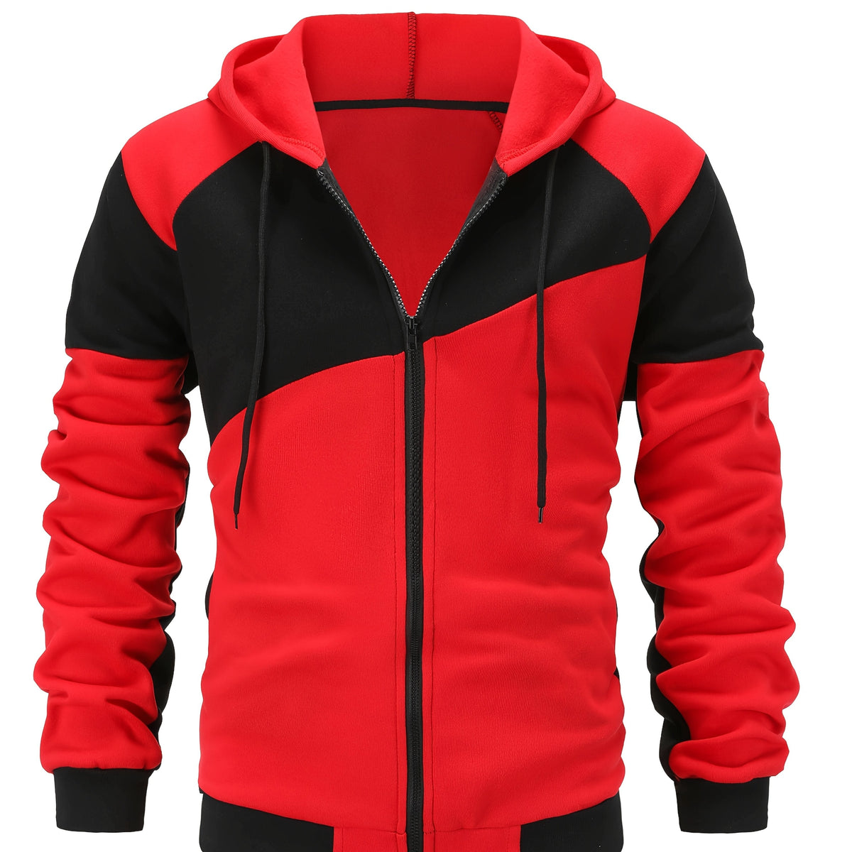Sportliche Herren Kapuzenjacke Mit Reißverschluss