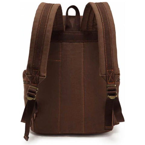 Canvas-Rucksack im Vintage-Stil mit Überschlagklappe