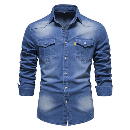 Jeanshemd für Herren im Western-Stil
