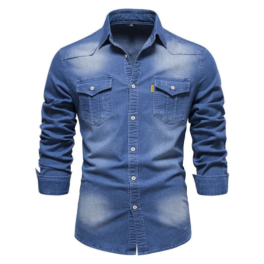 Jeanshemd für Herren im Western-Stil