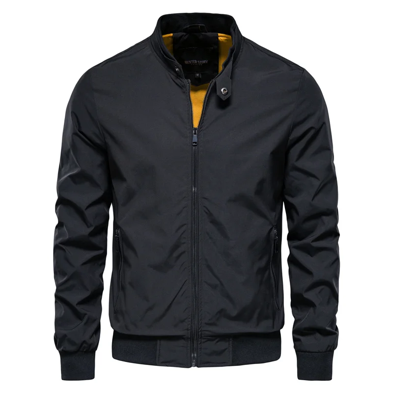 Men's Bomber Style Transitional Jacket for Autumn