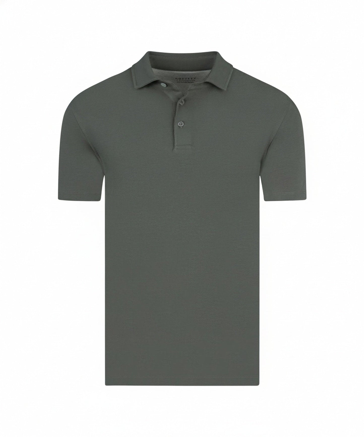Men's short sleeve polo shirt with classic collar front view