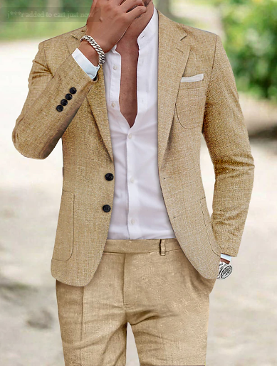 Linen suit for men