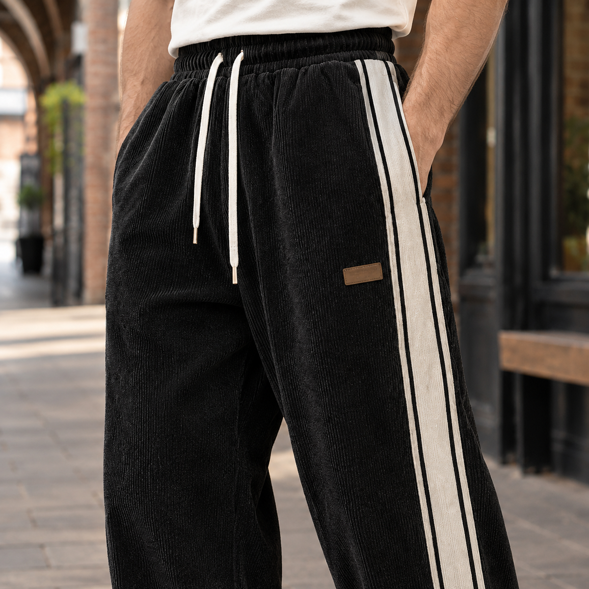 Damenhose mit weitem Bein für einen eleganten Alltagslook