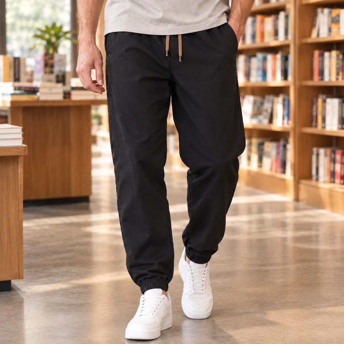 Herren-Hose mit schmal zulaufendem Bein und bequemem Schnitt