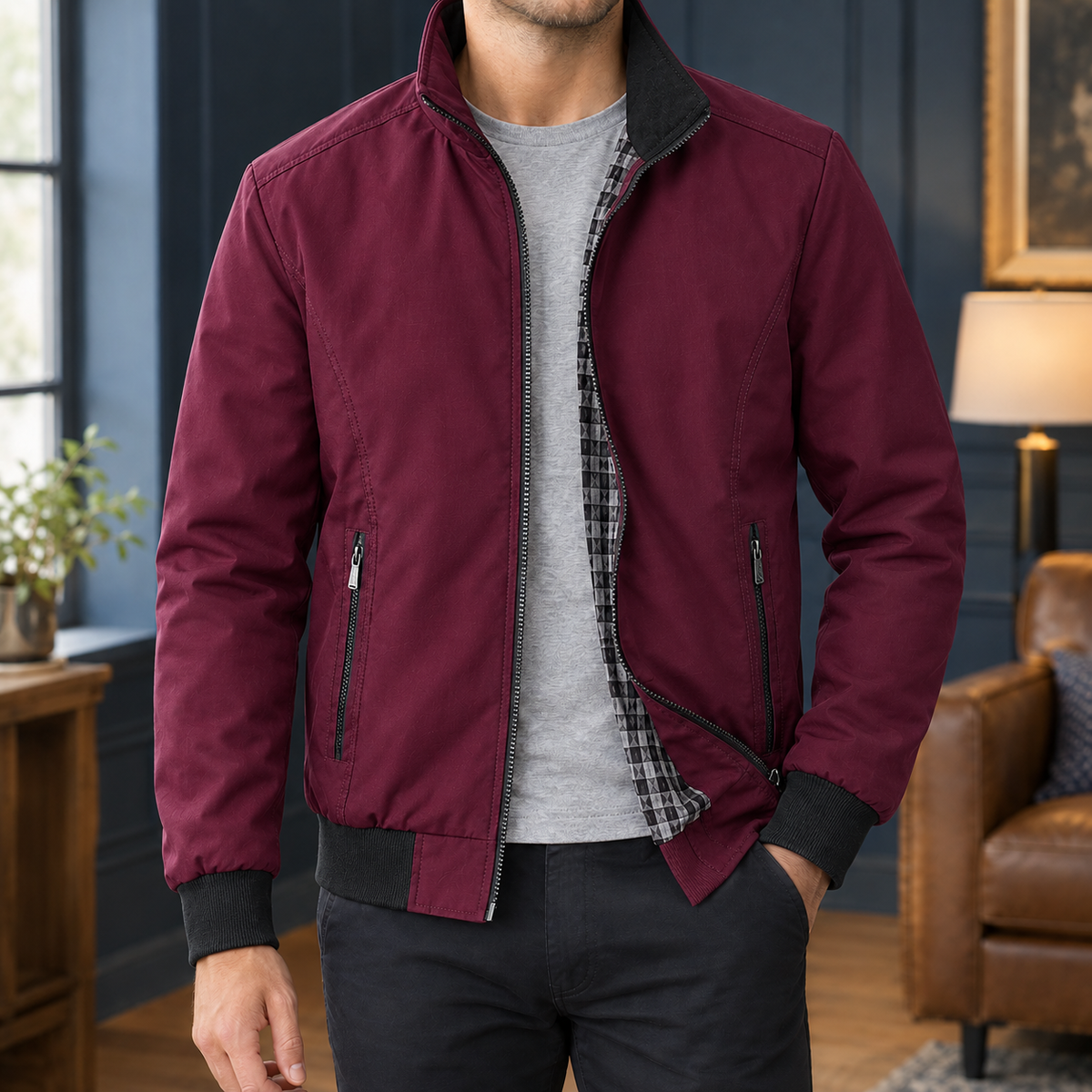 Vielseitige Herrenjacke für Alltag und Übergangszeit