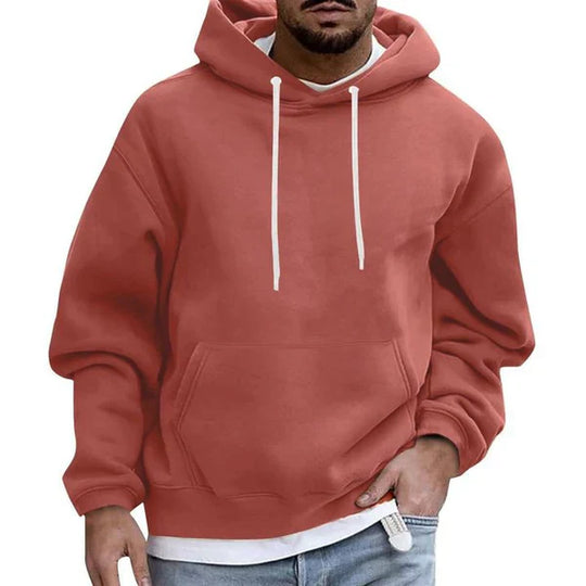 Men's Hoodie with Pockets and Long Sleeves