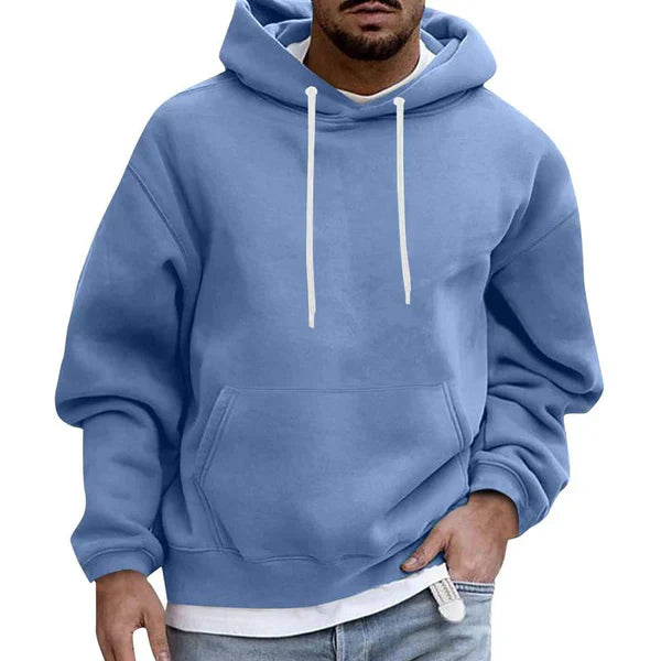 Men's Hoodie with Pockets and Long Sleeves